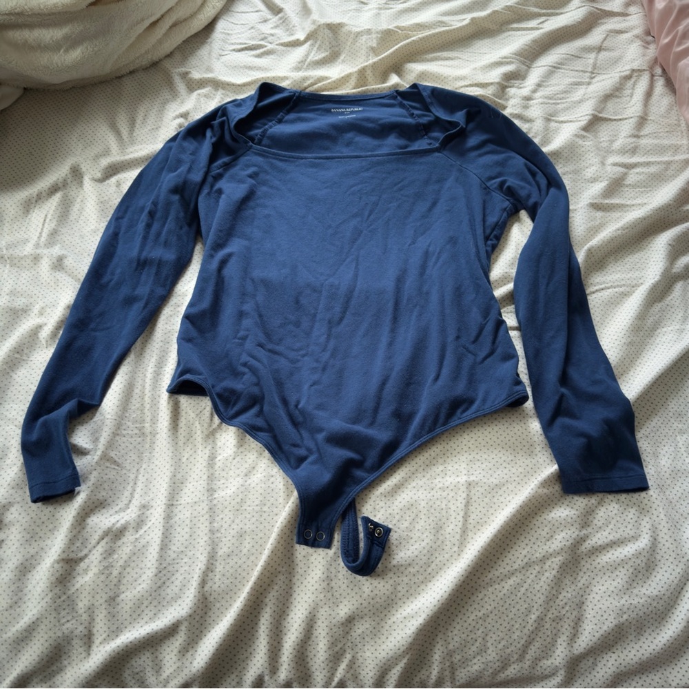 Banana Republic Deep Blue Soft Stretch Top